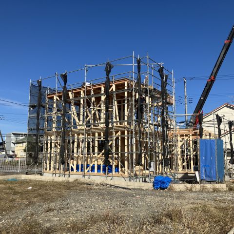 【現場レポート】水戸市　Ｏ様邸上棟おめでとうございます！