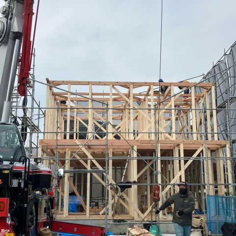 【現場レポート】水戸市　Ｉ様邸　上棟おめでとうございます！